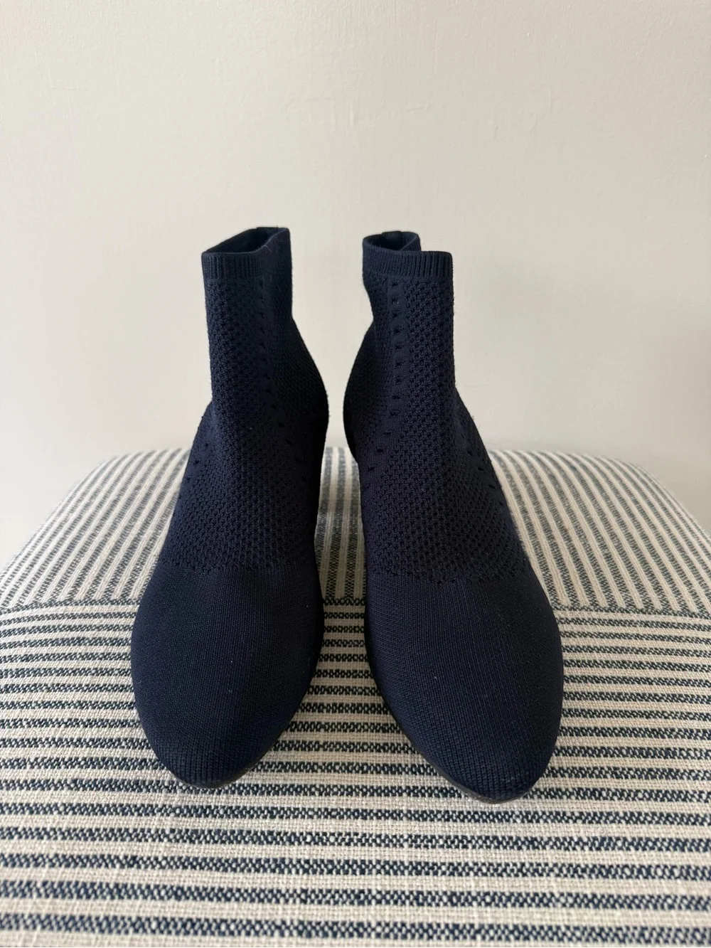 Eileen Fisher Stretch Knit Bootie - Navy - Picture 4 of 8